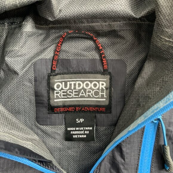 Outdoor Research Helium II Jacket Men Small Black Pertex Shield Softshell Rain - Picture 6 of 9